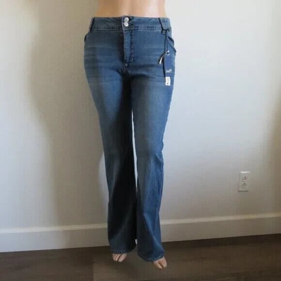 ANGELS Jeans Women Curvy Bootcut Contour Waistband Lift Sculp Plus Size 24W NWT - Picture 3 of 3